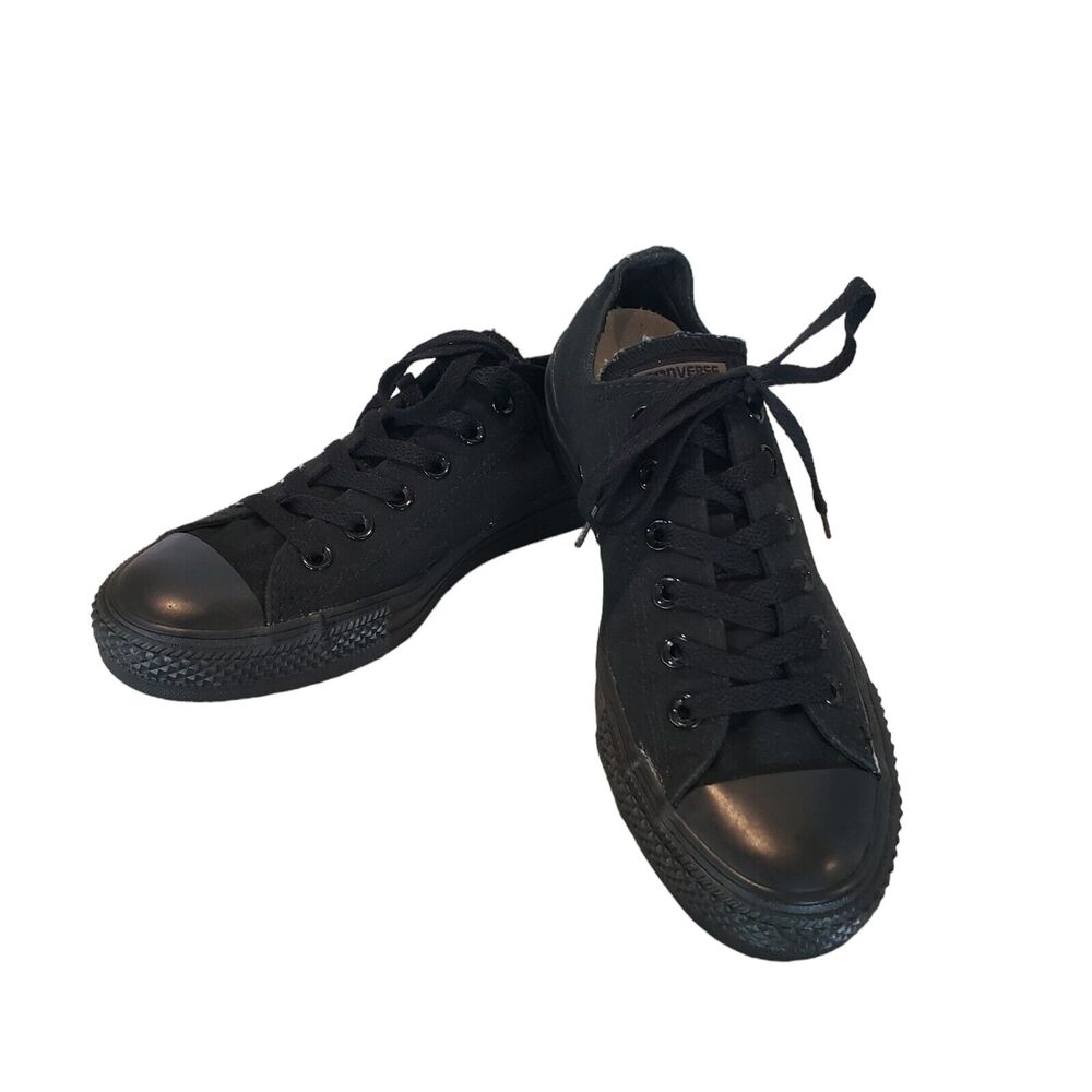 Converse Unisex Black Chuck Taylor All Star Low Top Shoes Sneakers Size M6 / W8